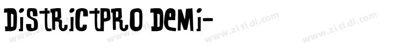 DistrictPro Demi字体转换